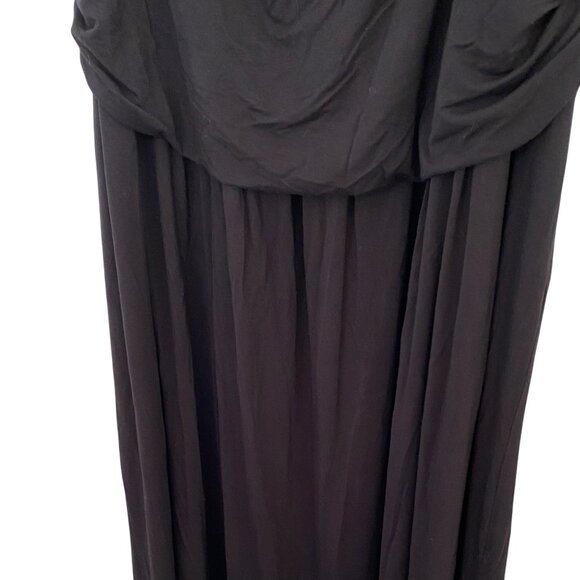 Lane Bryant Black Adjustable Straps Draped Maxi Dress Plus size 26/28 - Picture 7 of 8
